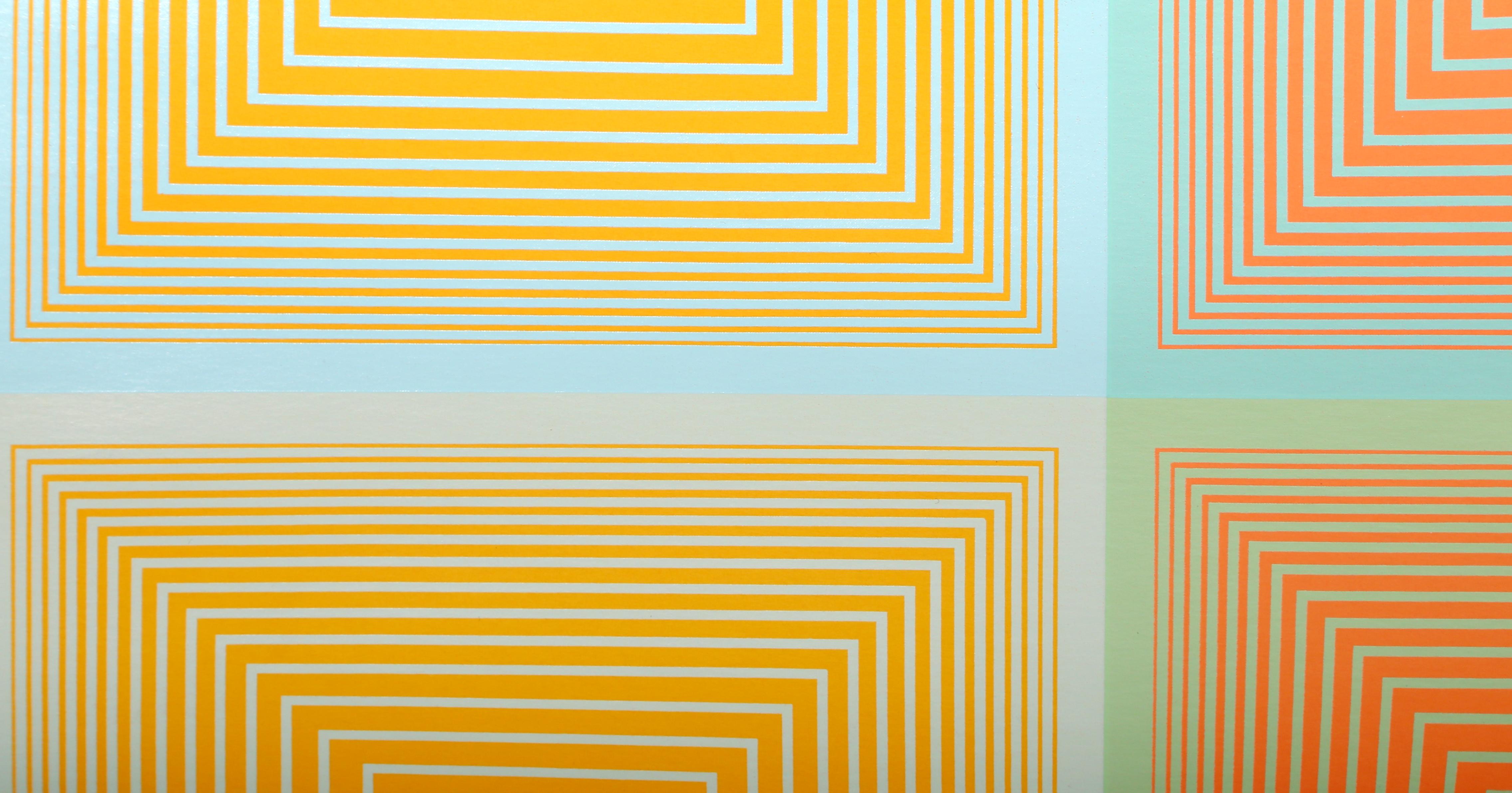 Inward Eye, #9 Geometric Abstract OP Art Screenprint by Richard Anuszkiewicz en vente 1