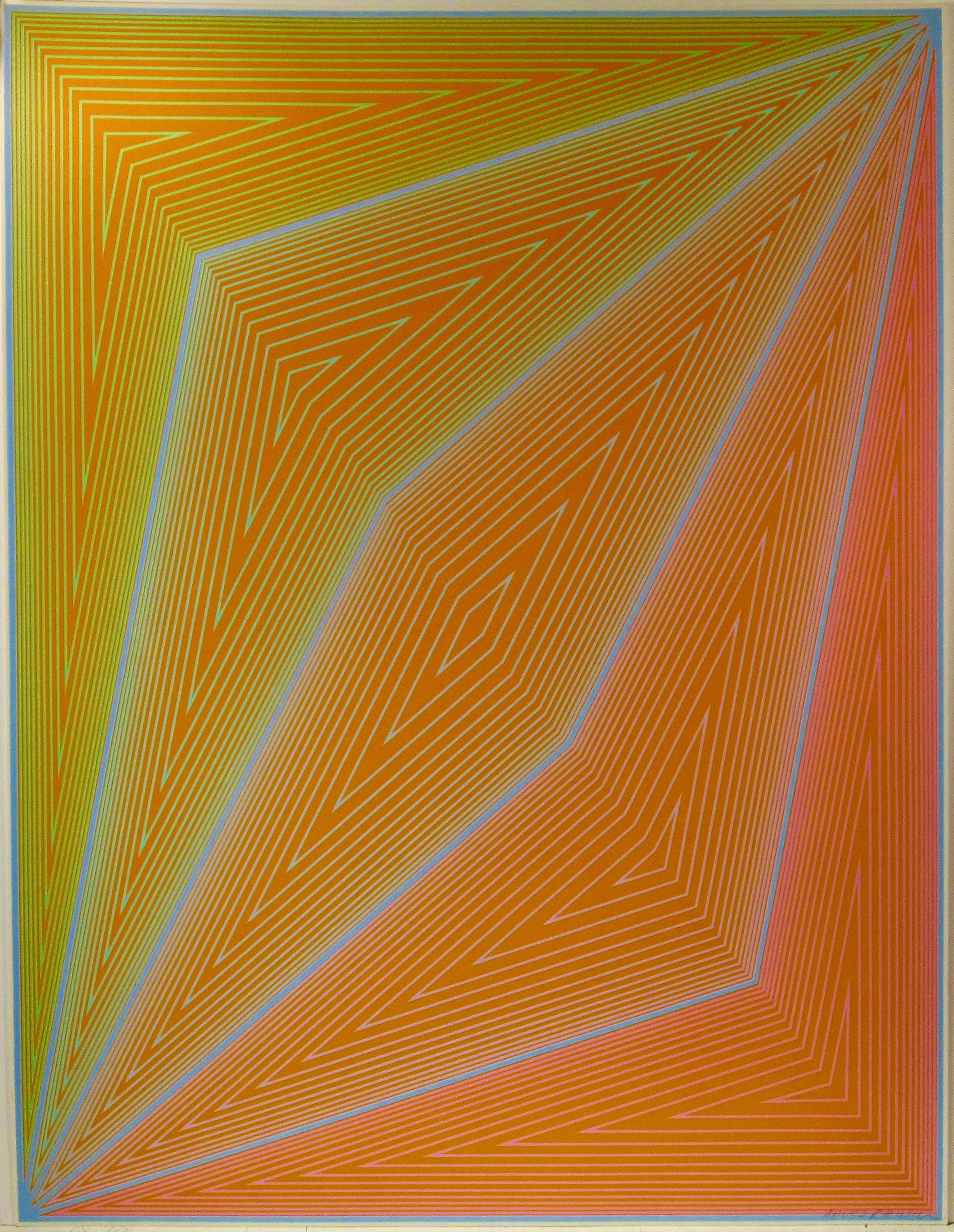 Richard Anuszkiewicz Abstract Print – Inneres Auge