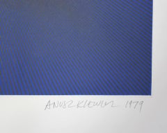 Midnight Suite (Blue with Black), Abstract Etching by Richard Anuszkiewicz