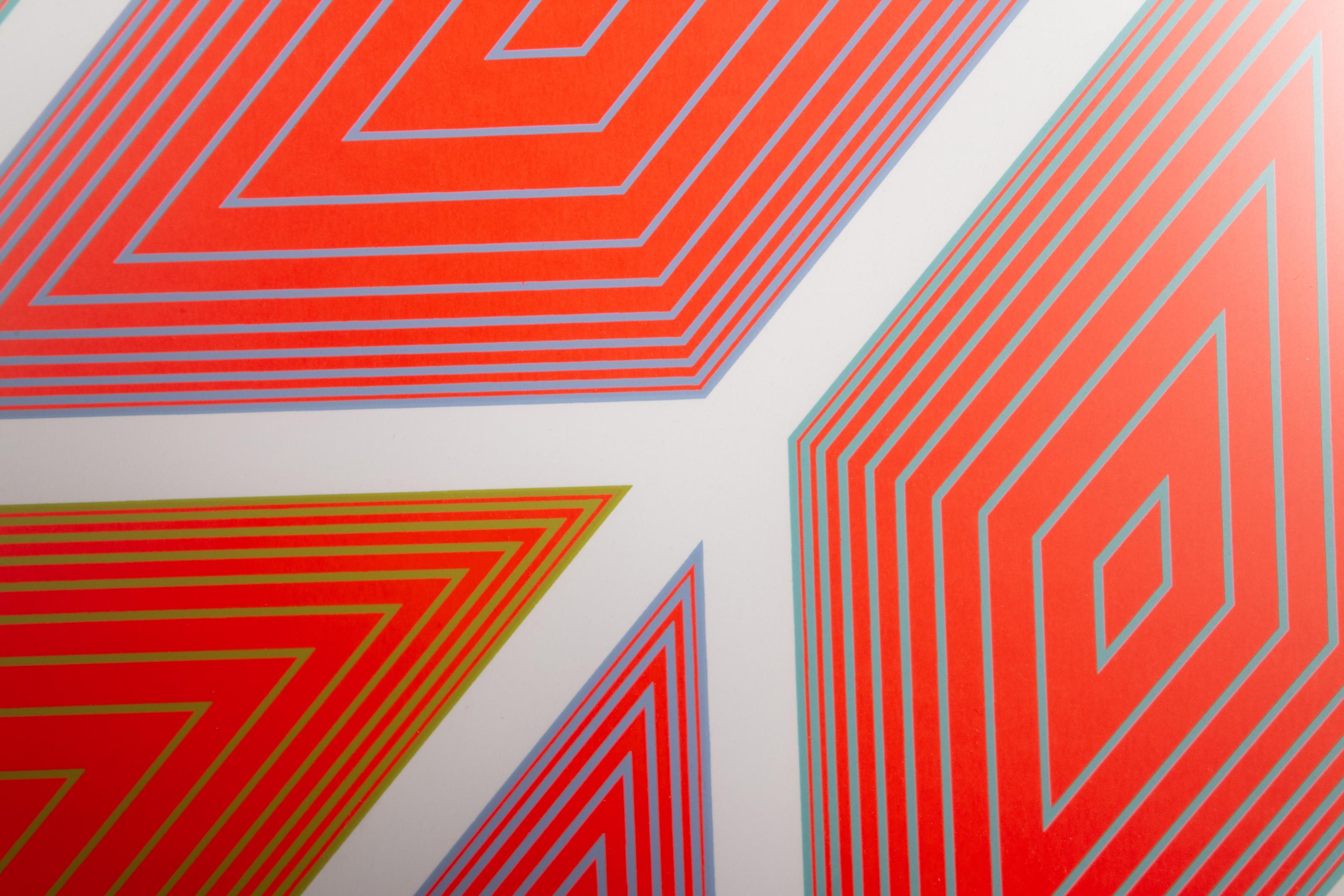 New York City Center of Music and Drama, sérigraphie Op Art d'Anuszkiewicz - Beige Abstract Print par Richard Anuszkiewicz