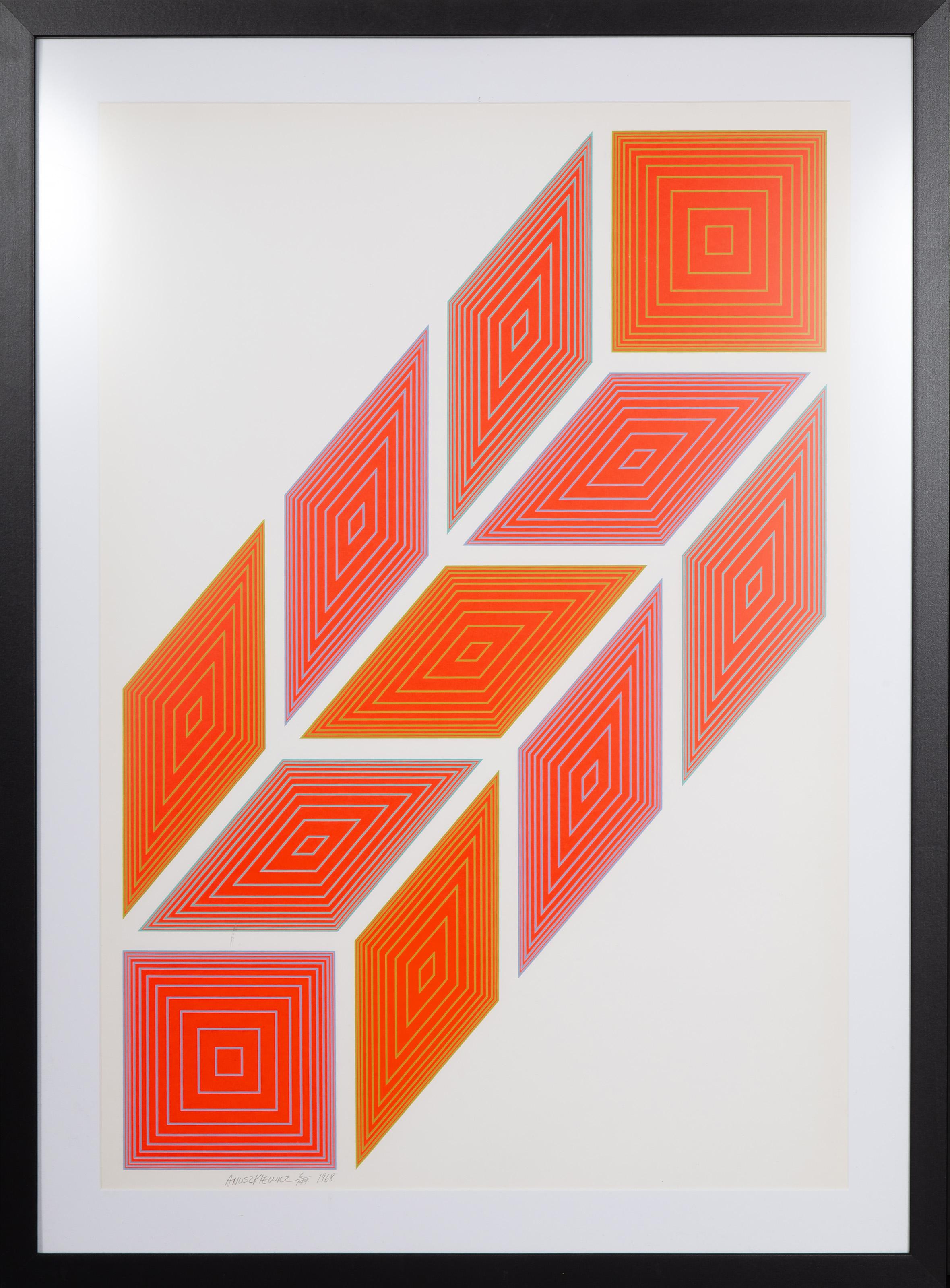 New York City Center of Music and Drama, Op-Art-Raumteilerdruck von Anuszkiewicz