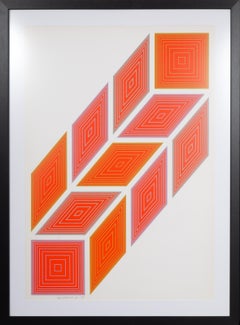 New York City Center of Music and Drama, sérigraphie Op Art d'Anuszkiewicz