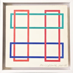 Edizione annuale di Richard Anusziewicz. Edizione limitata. Serigrafia Op Art su masonite
