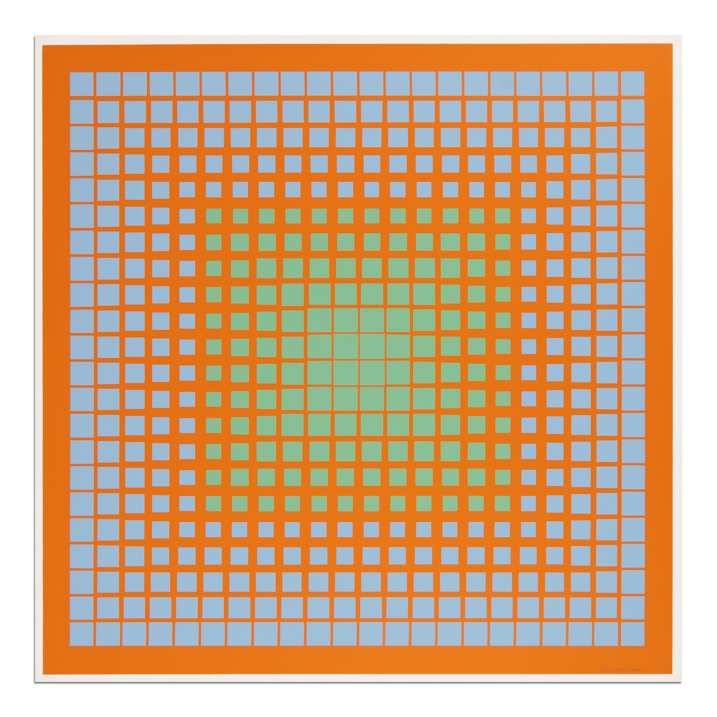 Richard Anuszkiewicz, 6 Seritypien - Portfolio of 6 Prints, Op Art from 1965 For Sale 4