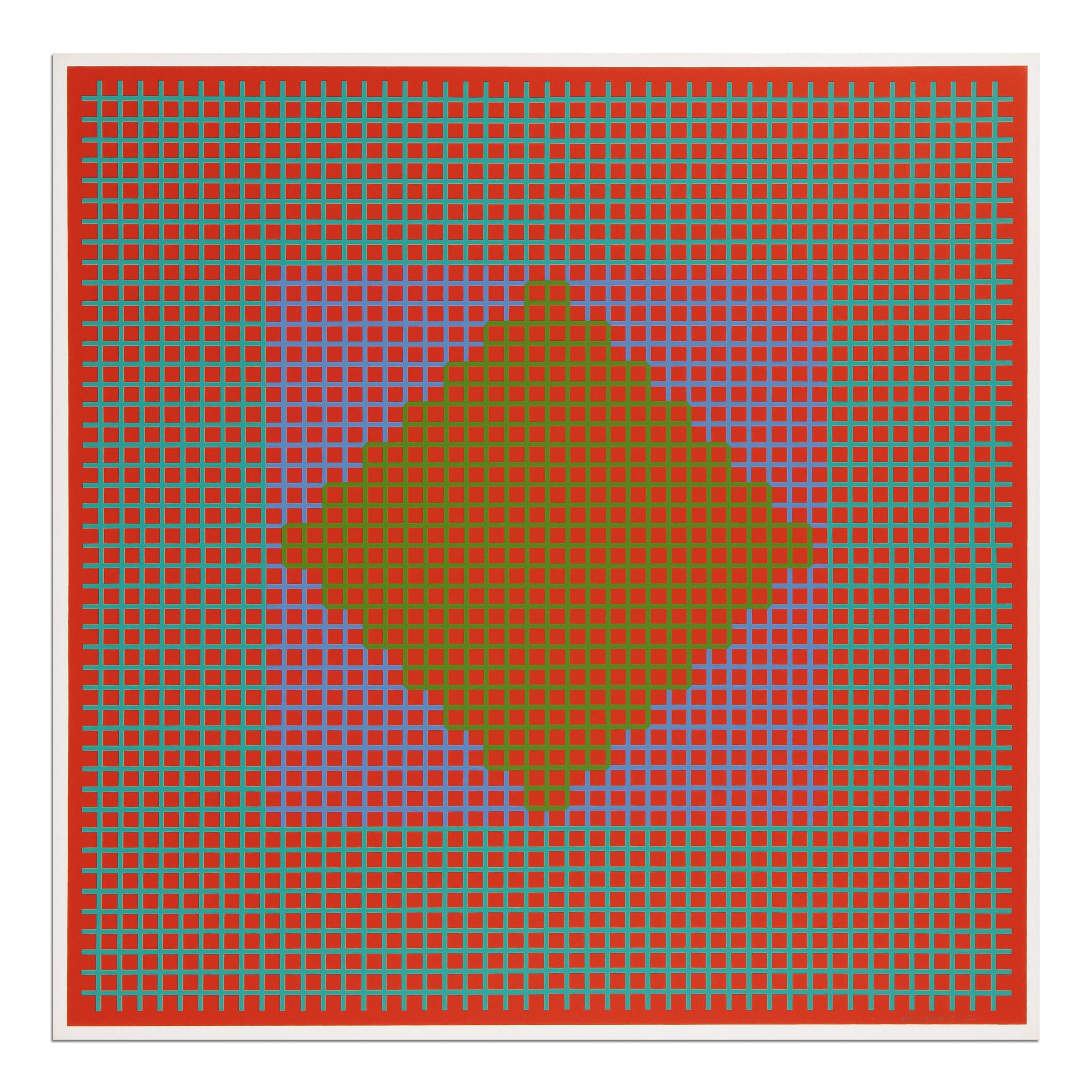 Richard Anuszkiewicz, 6 Seritypien - Portfolio of 6 Prints, Op Art from 1965 For Sale 5