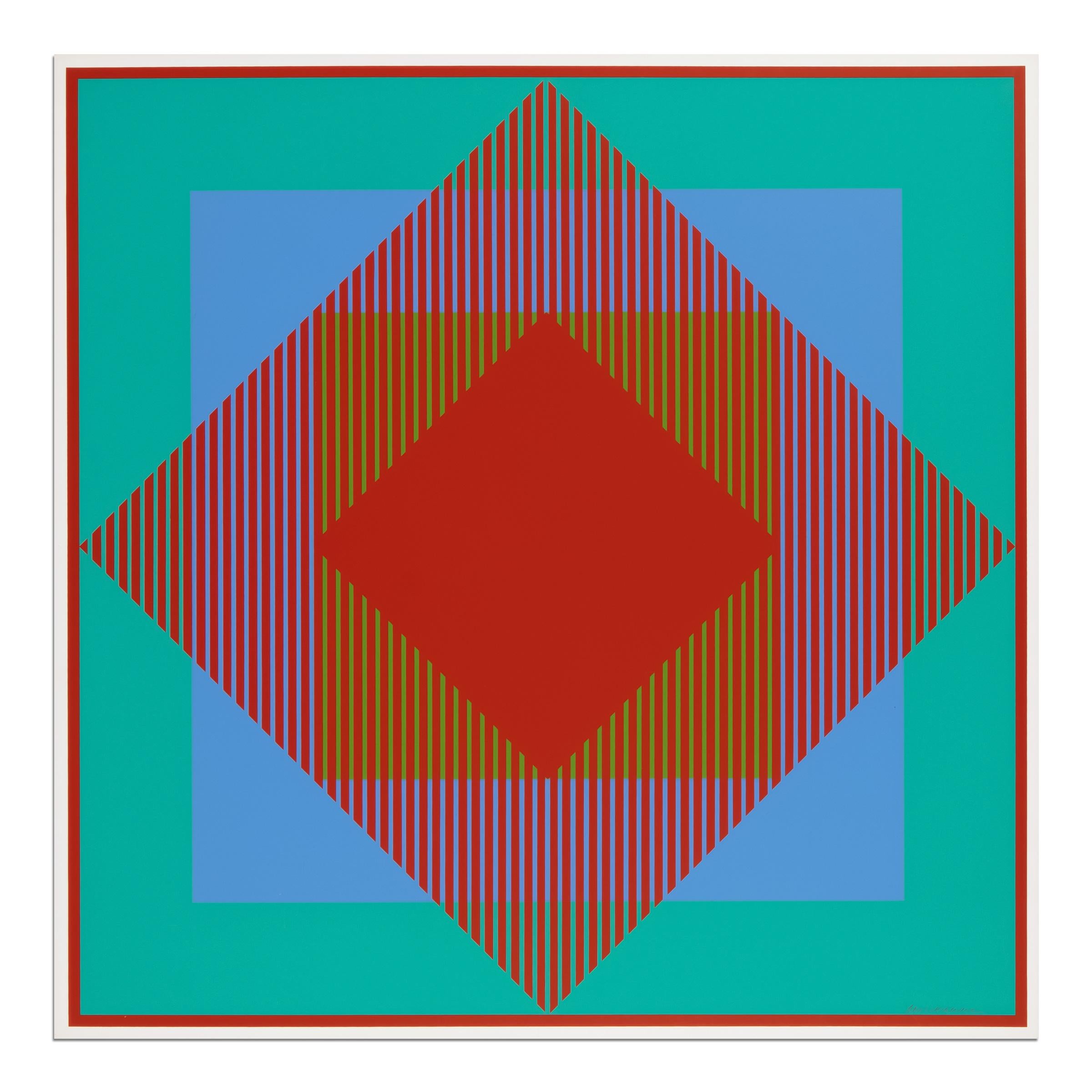 Richard Anuszkiewicz, 6 Seritypien - Portfolio of 6 Prints, Op Art from 1965 For Sale 6
