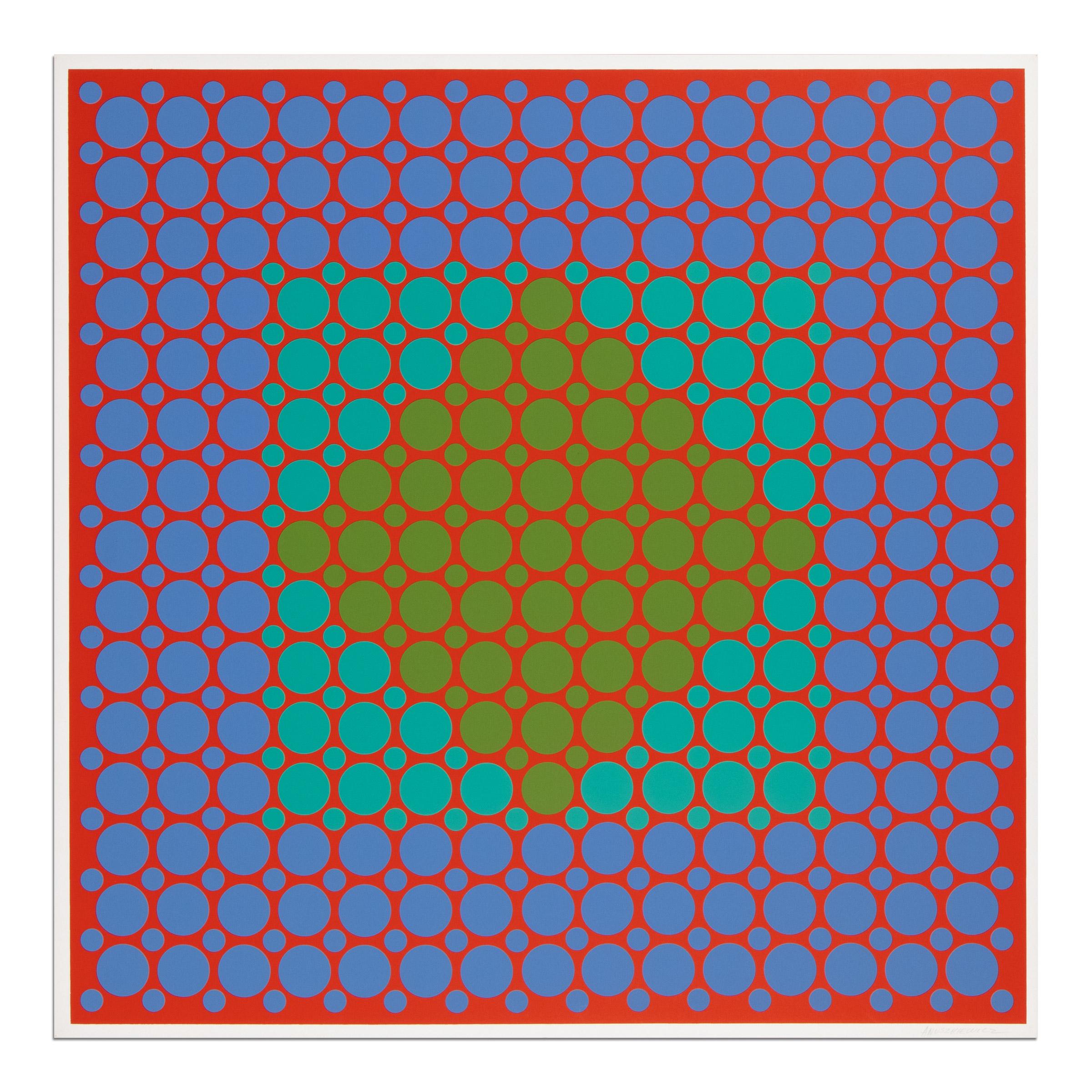 Richard Anuszkiewicz, 6 Seritypien - Portfolio of 6 Prints, Op Art from 1965 For Sale 7