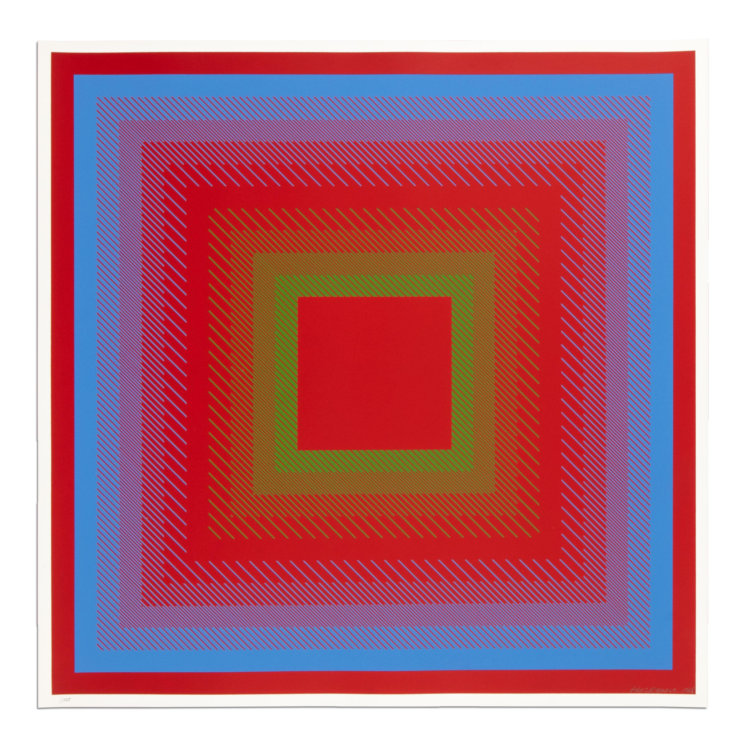 Richard Anuszkiewicz, Spectral Cadmiums - Portfolio de 6 tirages signés, Op Art 1
