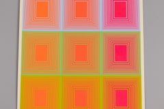 Richard Anuszkiewicz, Untitled - Signed Screen Print from 1968, Op Art