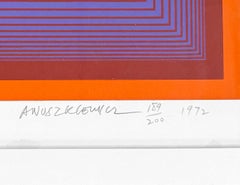 Sequential IX, Hand Signed Screen Print, Edition 189/200, Framed, 1972