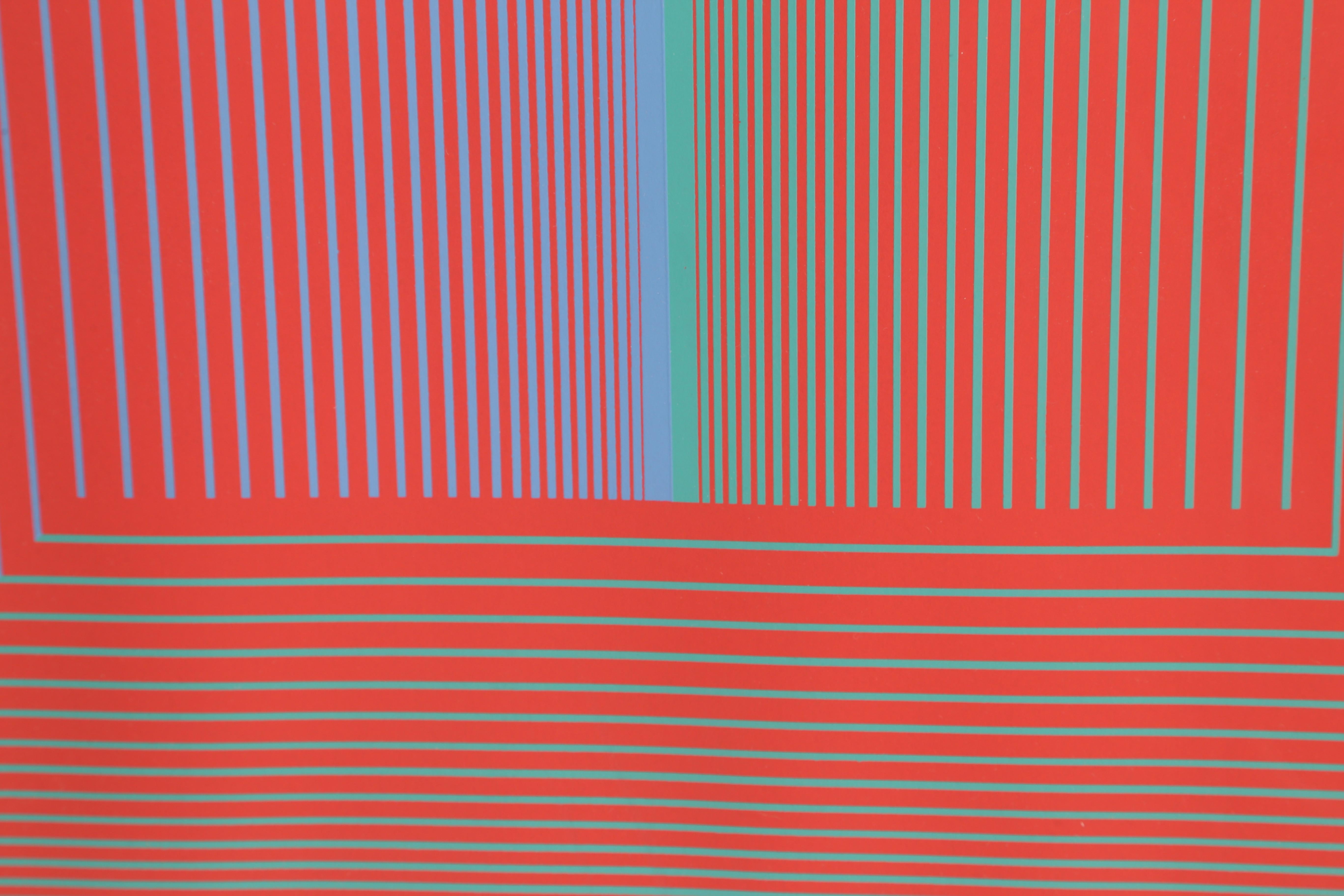 Sequential VI:: Op-Art-Siebdruck von Richard Anuszkiewicz 2
