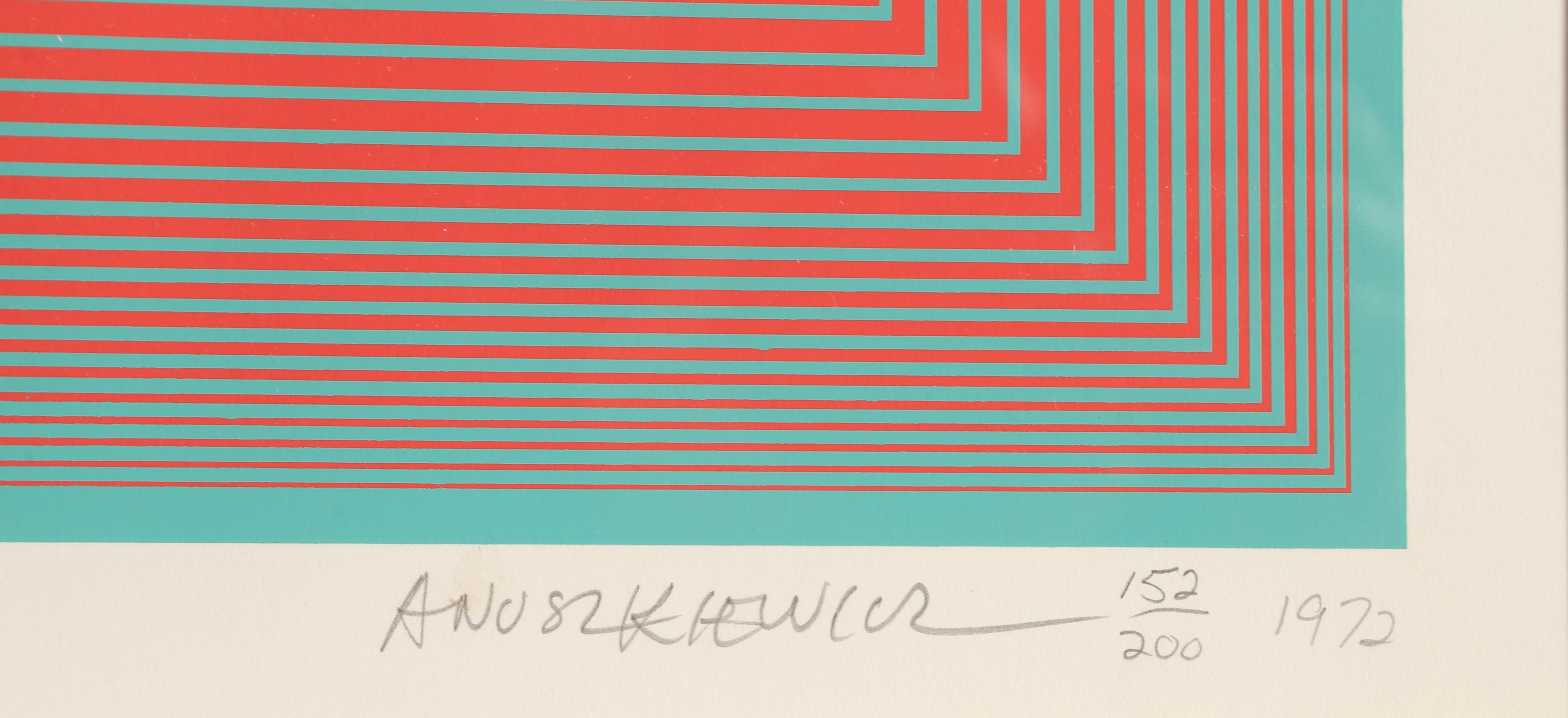 Sequential VI:: Op-Art-Siebdruck von Richard Anuszkiewicz 3