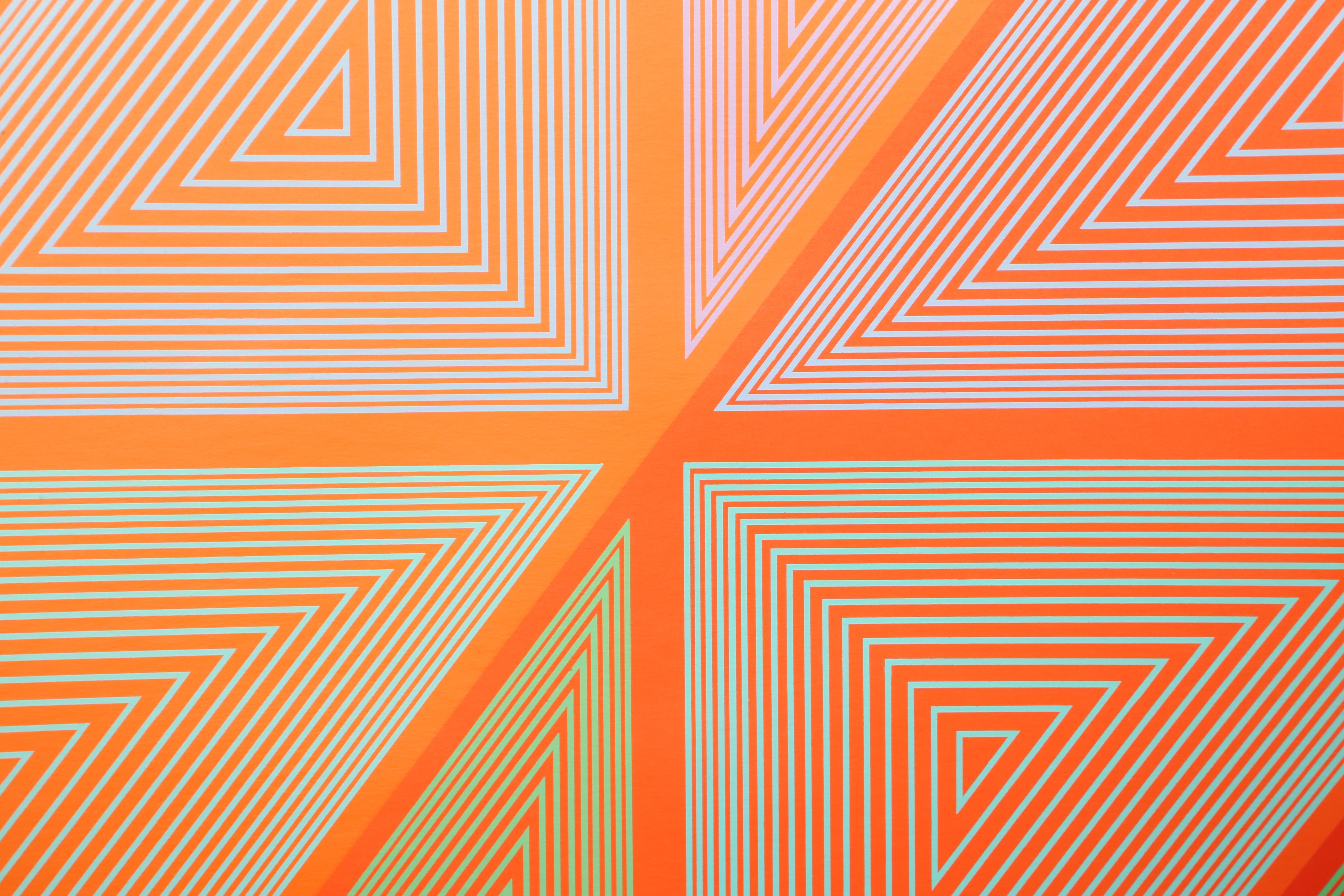 The Inward Eye #7 OP Art Serigraph by Anuszkiewicz - Print by Richard Anuszkiewicz