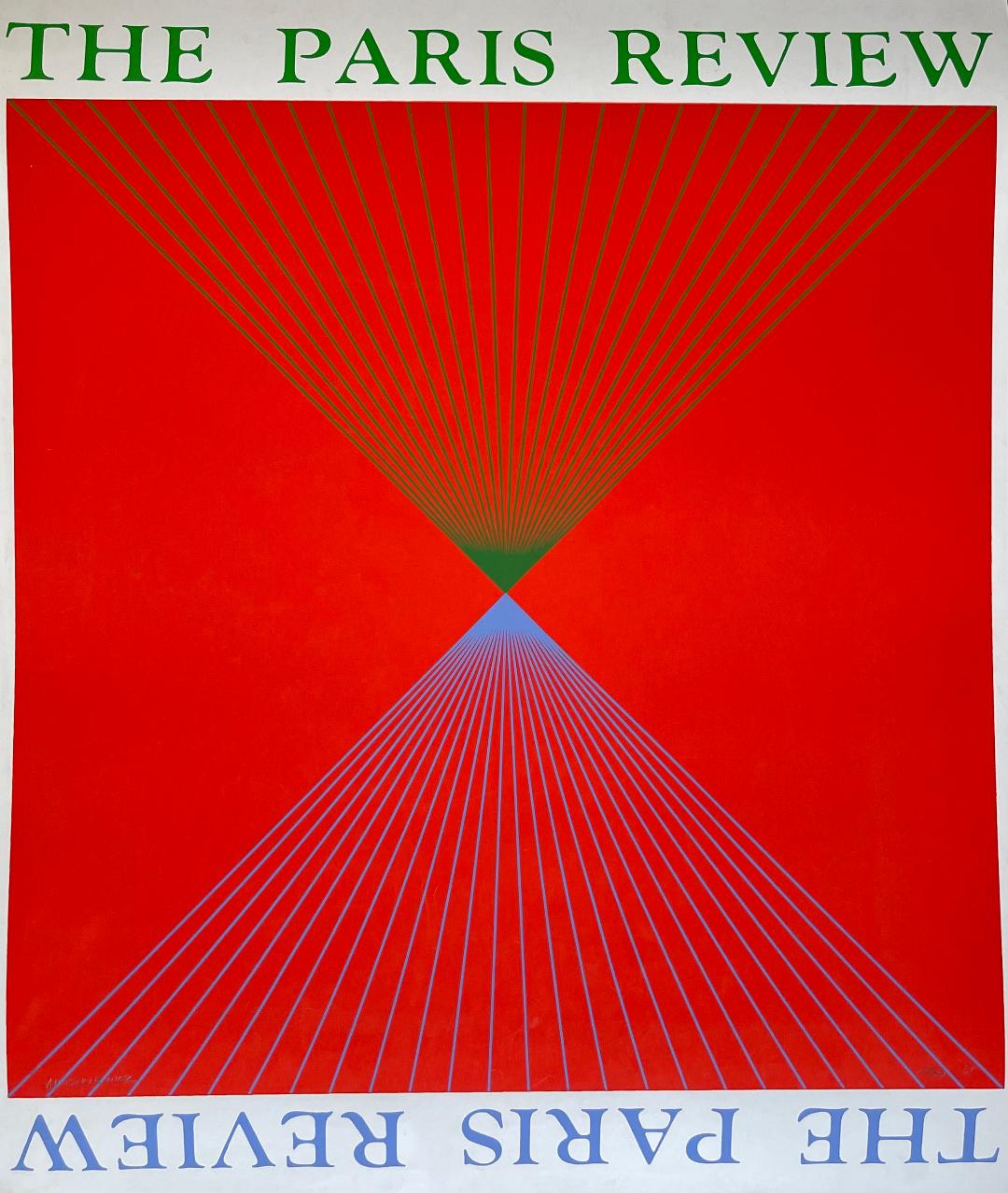 Richard Anuszkiewicz Abstract Print - The Paris Review, signed and numbered 1960s Op Art geometric abstraction print 