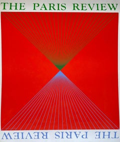 The Paris Review, estampe d'abstraction géométrique Op Art des années 1960, signée et numérotée.