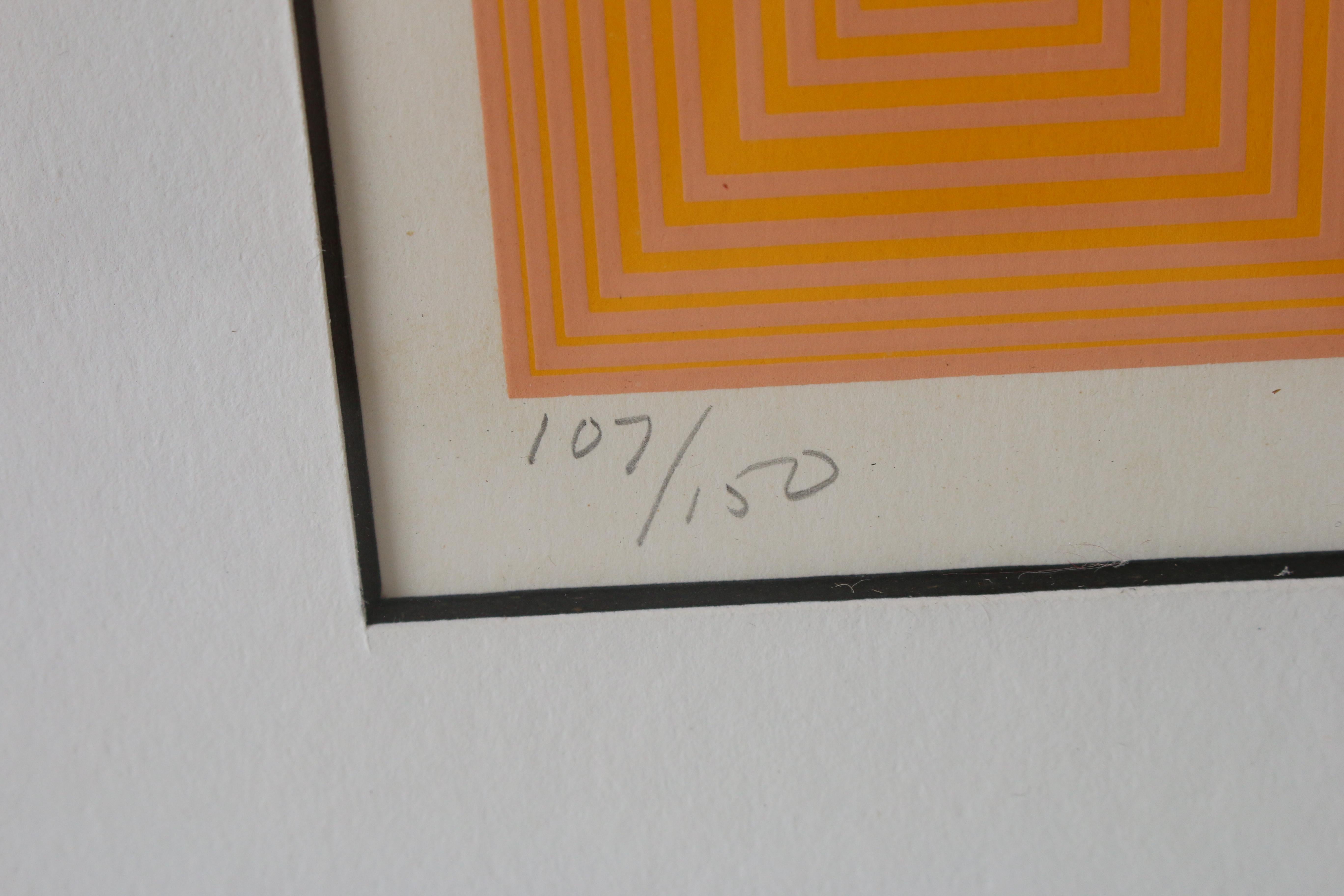 Untitled (Sun Keyed) - Abstract Geometric Print by Richard Anuszkiewicz