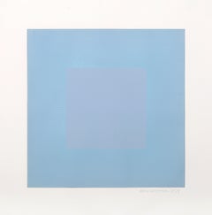 Winter Suite (Light Blue with Light Blue), OP Art Etching by Anuszkiewicz