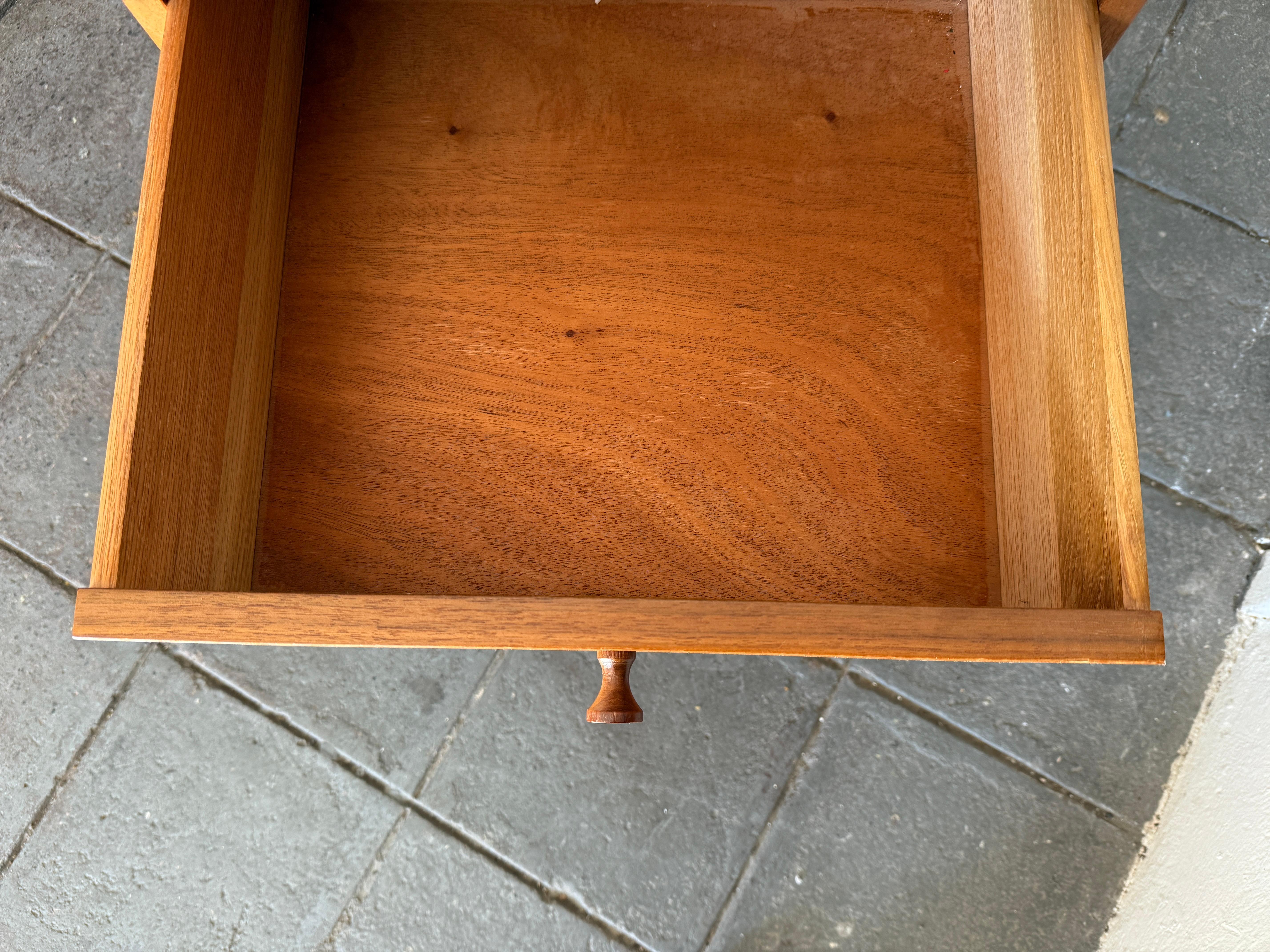 Richard Artschwager 3 drawer walnut Pedestal Desk New York 1950s For Sale 3