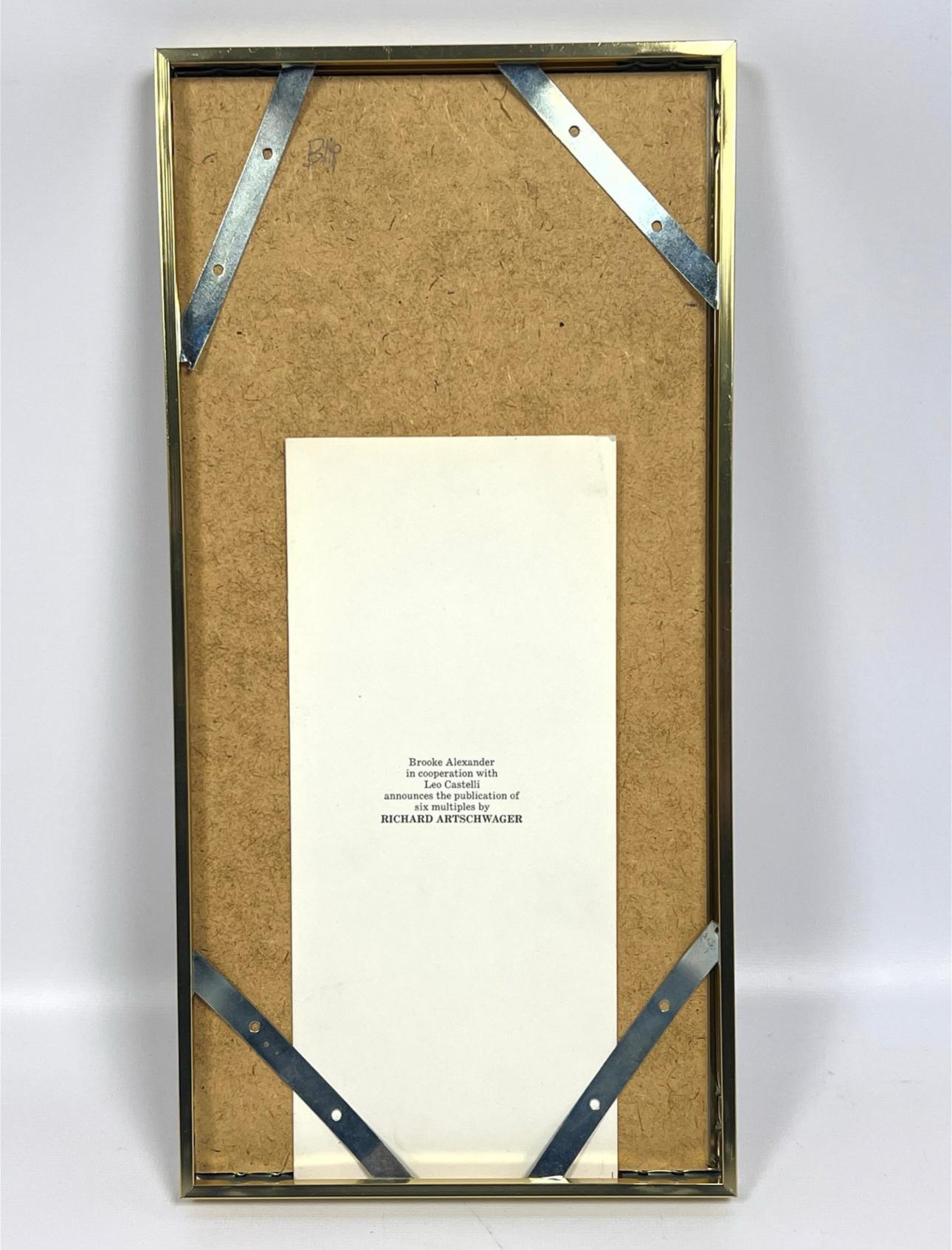 Richard Artschwager Blip imprimé par Brooke Alexander avec Leo Castelli ~ encadré Bon état - En vente à New York, NY