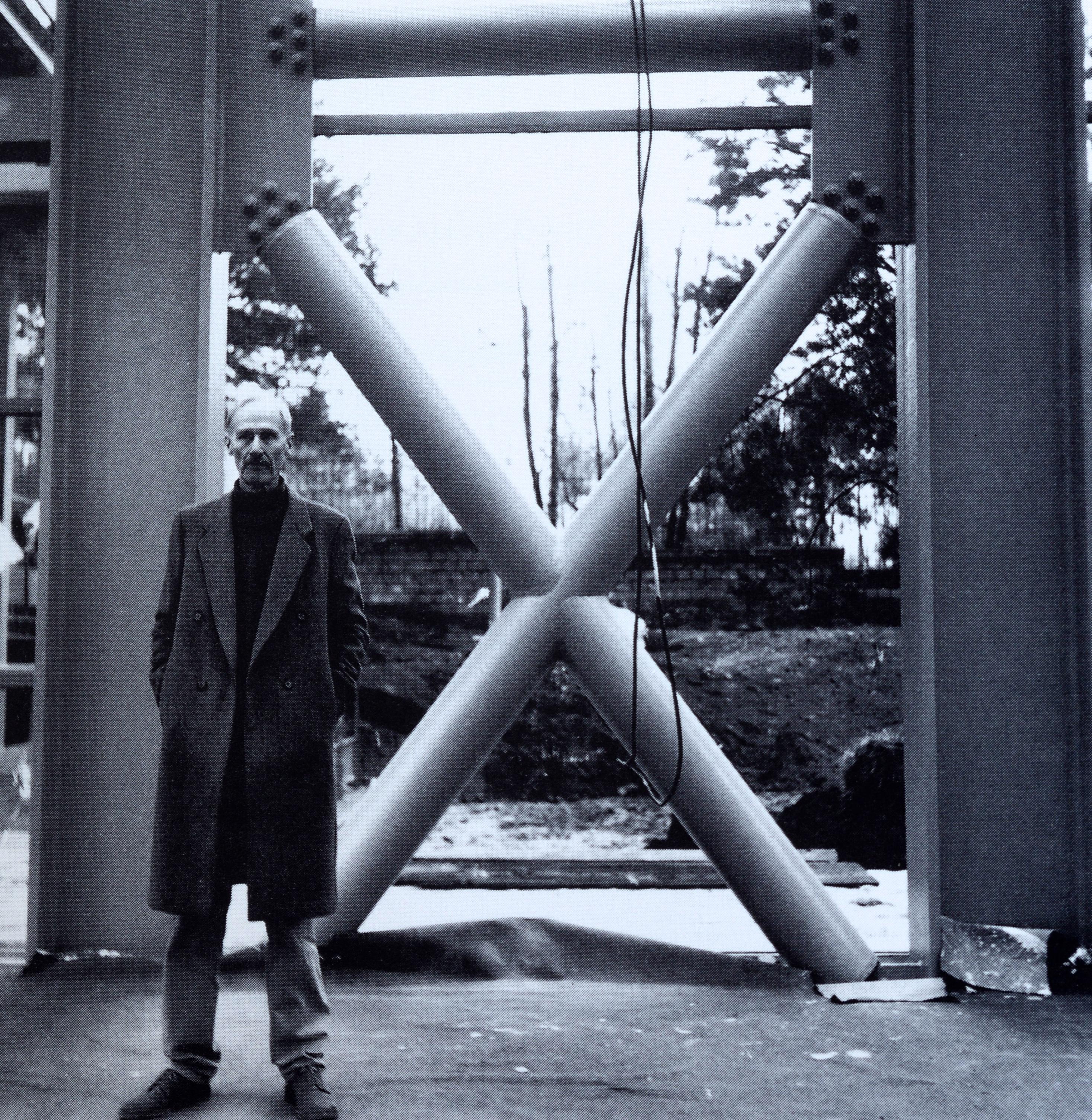 Signed by RICHARD ARTSCHWAGER, Foundation Cartier Pour l'Art Contemporain 1994. Contemporary art installation exhibit in France. Richard Artschwager’s project at the Fondation Cartier pour l’art contemporain in 1994 was both ambitious and generous: