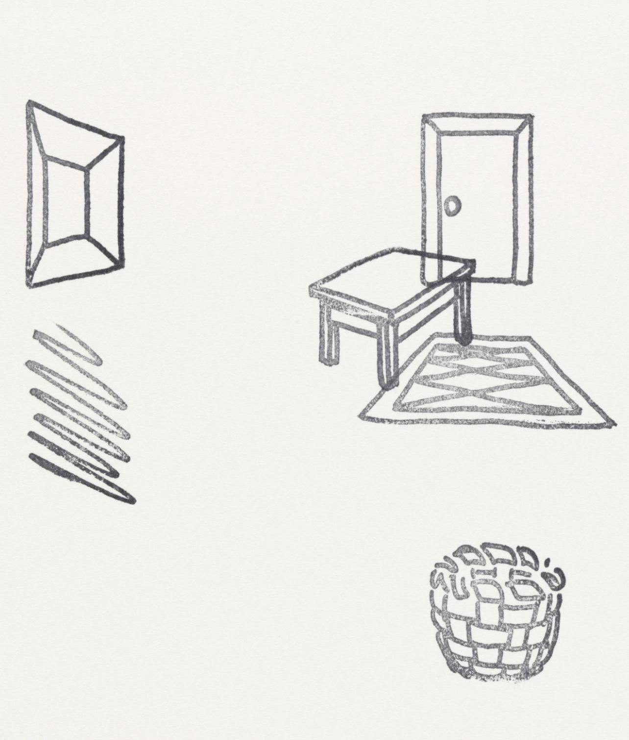 Composition, Rubber Stamp Portfolio, Richard Artschwager