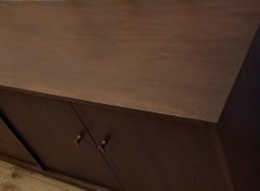 Richard Artschwager Studio Crafted Four Drawer Walnut Credenza Dresser, 1960s