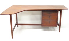 Richard Artschwager Studio Walnut Desk / Mid-Century Modern