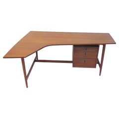 Richard Artschwager Studio Walnut Desk / Mid-Century Modern