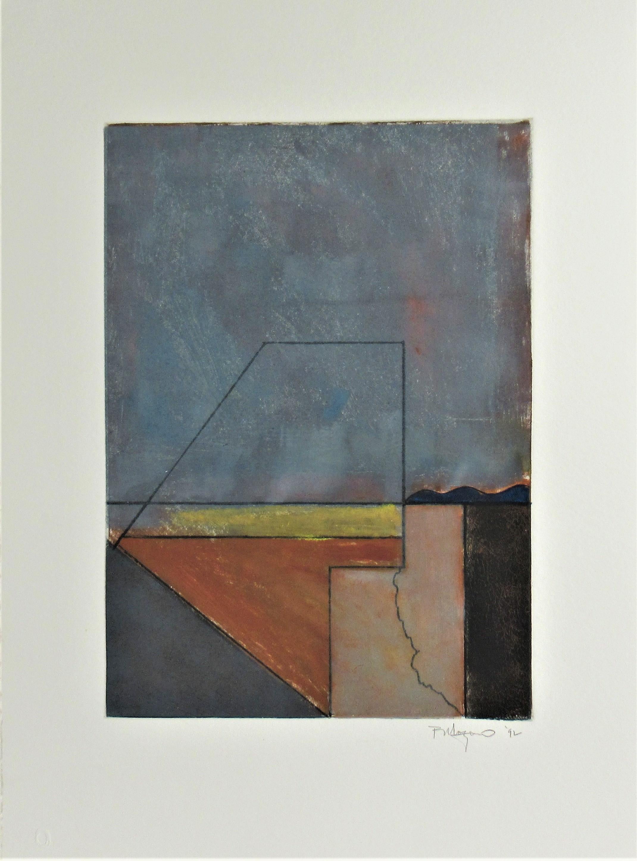Richard Attilio Moquin Abstract Print - Untitled #4