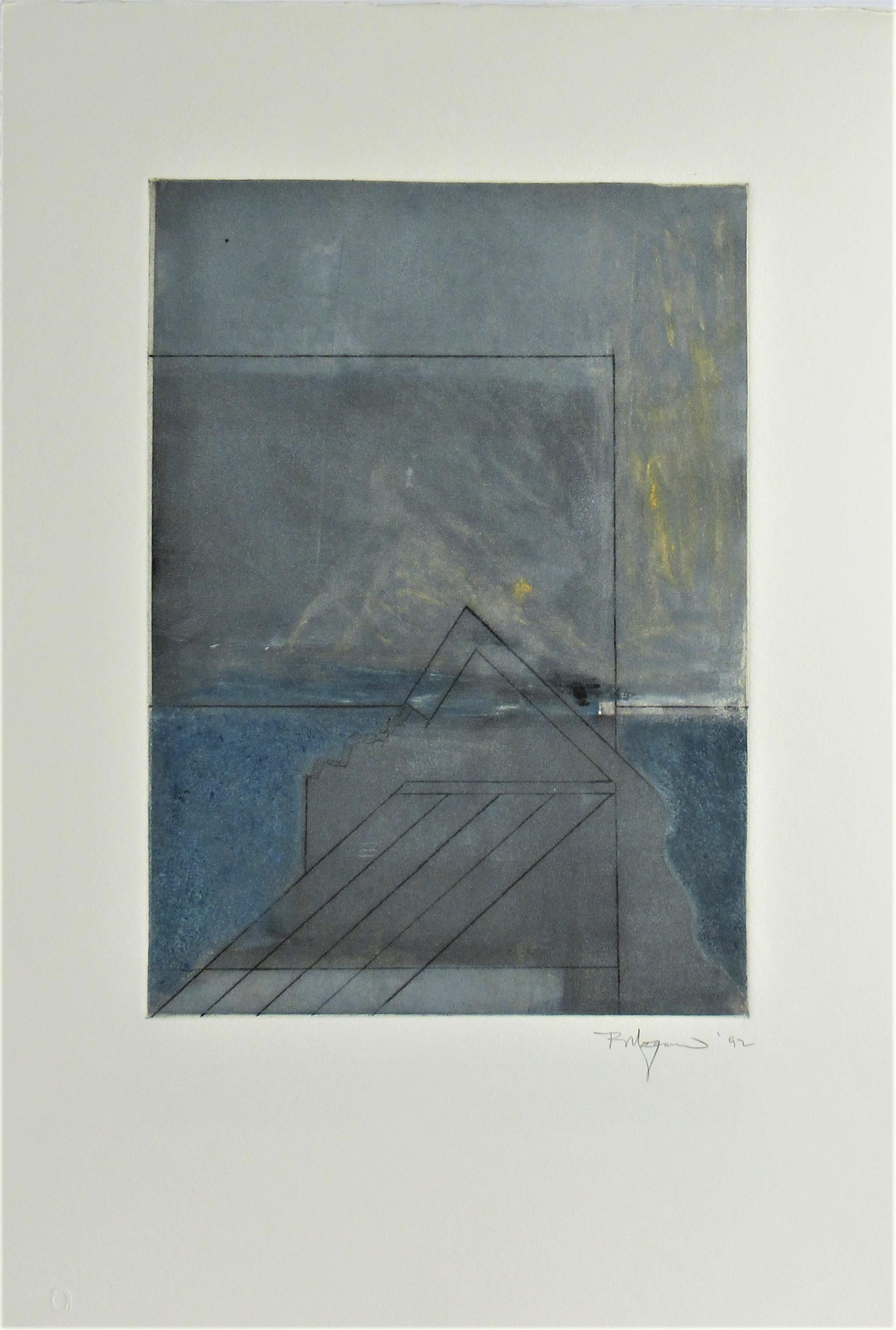 Richard Attilio Moquin Abstract Print - Untitled #6
