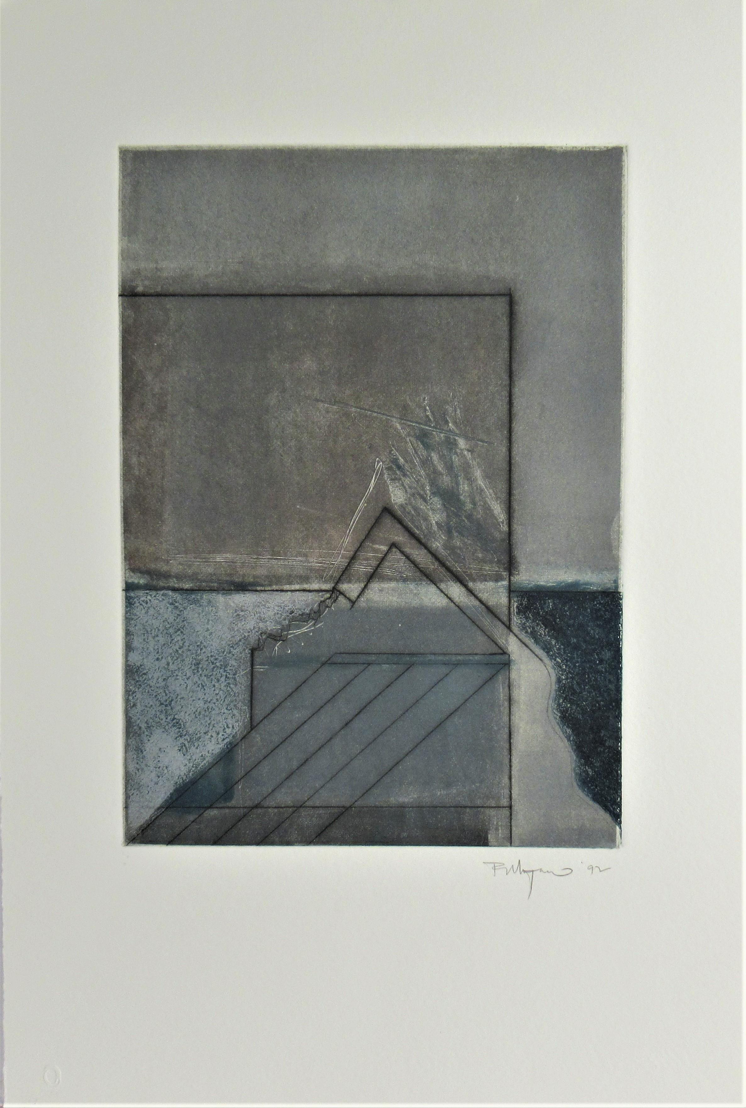 Richard Attilio Moquin Abstract Print - Untitled #7