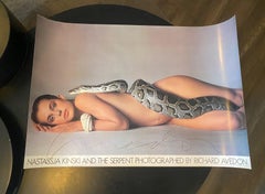 Richard Avedon Póster vintage firmado a mano Nastassja Kinski y la serpiente, 1981