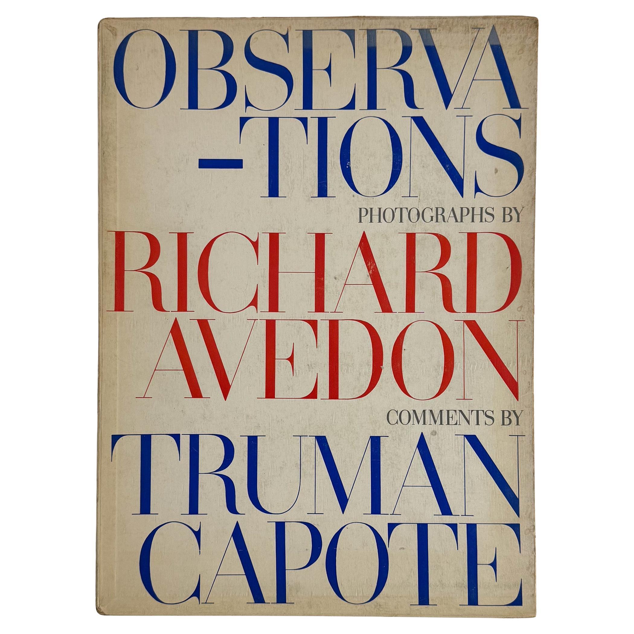 Richard Avedon: Observations (1st Edition, Inscribed)