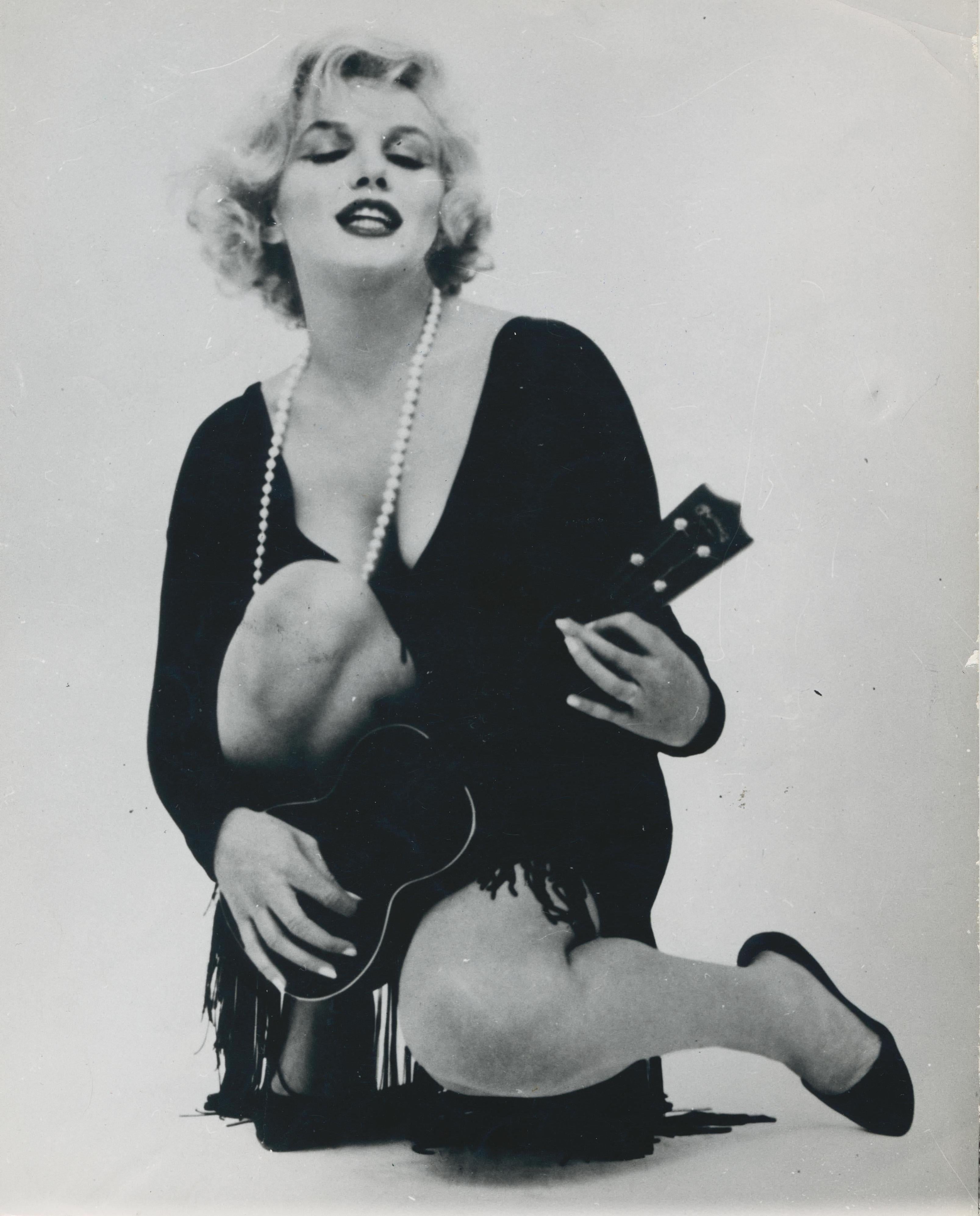 Richard Avedon Black and White Photograph - Marilyn Monroe for "Some Like It Hot, shooting", USA, 1958