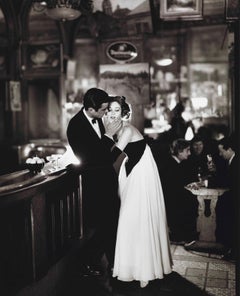 Suzy Parker & Gardner McKay, Dress by Balmain, Café des Beaux-Arts, Paris, 1956