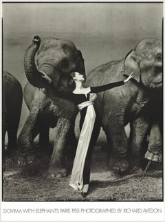 1968 After Richard Avedon 'Dovima with Elephant' USA Offset Lithograph
