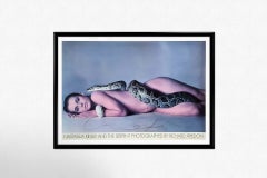 hand-signed 1981 poster of Richard Avedon Nastassja Kinski and the serpent