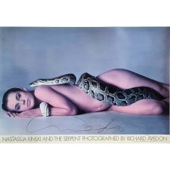 hand-signed 1981 poster of Richard Avedon Nastassja Kinski and the serpent