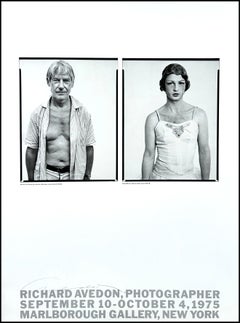 Affiche de l'exposition à la Marlborough Gallery, signée par Richard Avedon