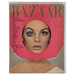 Richard Avedon Signed Harper's Bazaar April 1965 with Lenticular Eye