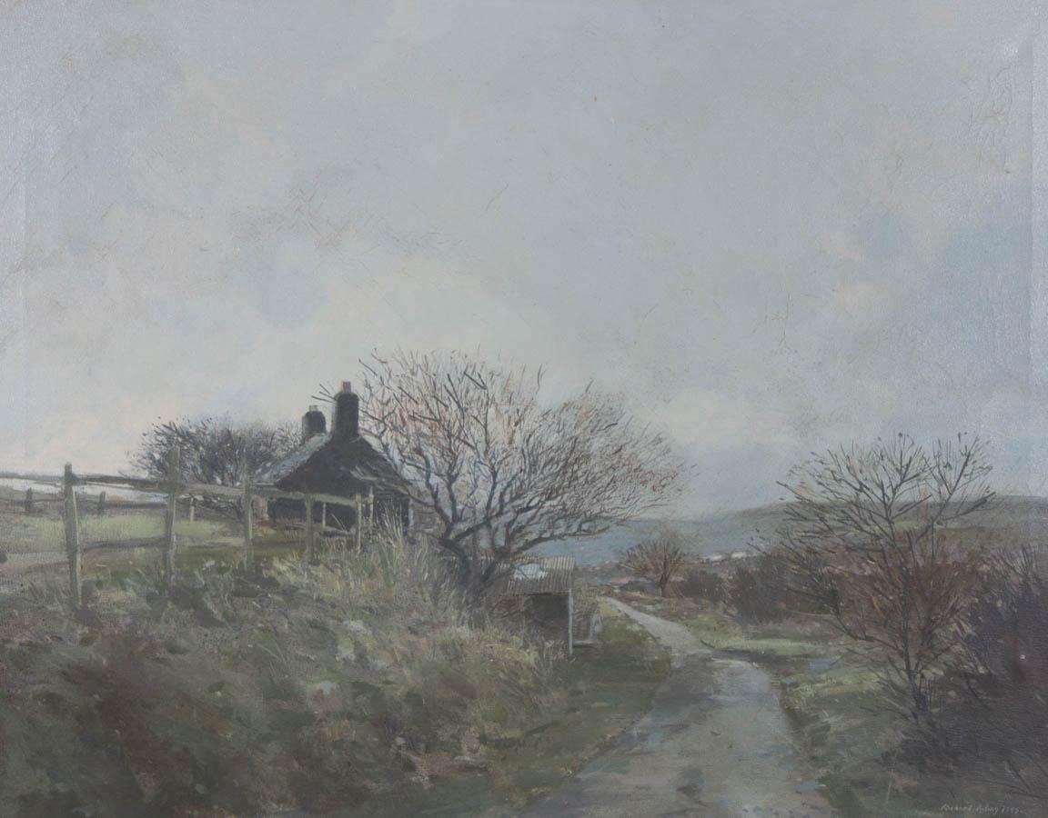 Richard Ayling (geb. 1950) - 1983 Öl, Rosewall Hill Towards St. Ives 2