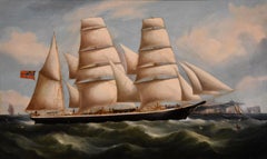 Oil Painting by Richard B. Spencer "The Norwegian Barque 'Vick'"