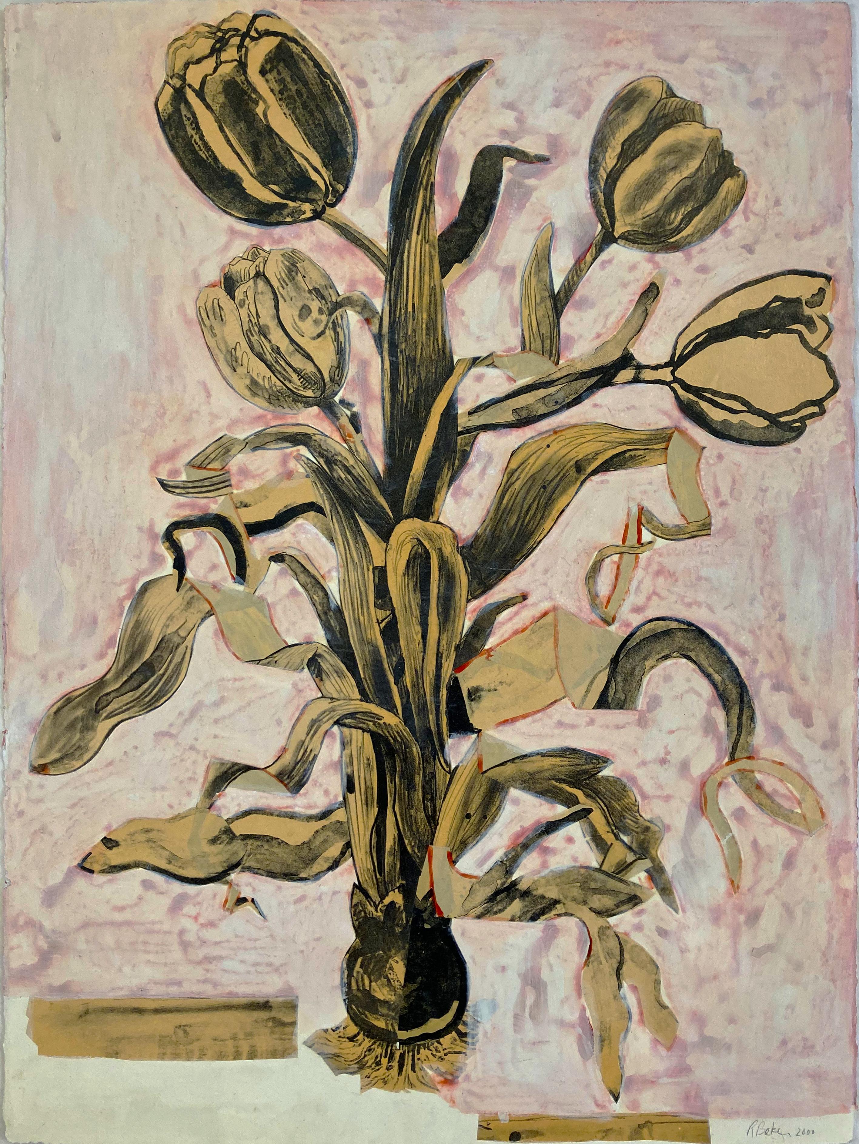 Still-Life Print Richard Baker - Jeunes tulipes