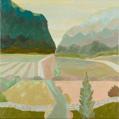 A Trip to the Hills, peinture à l'huile sur toile de Richard Ballinger, 2023