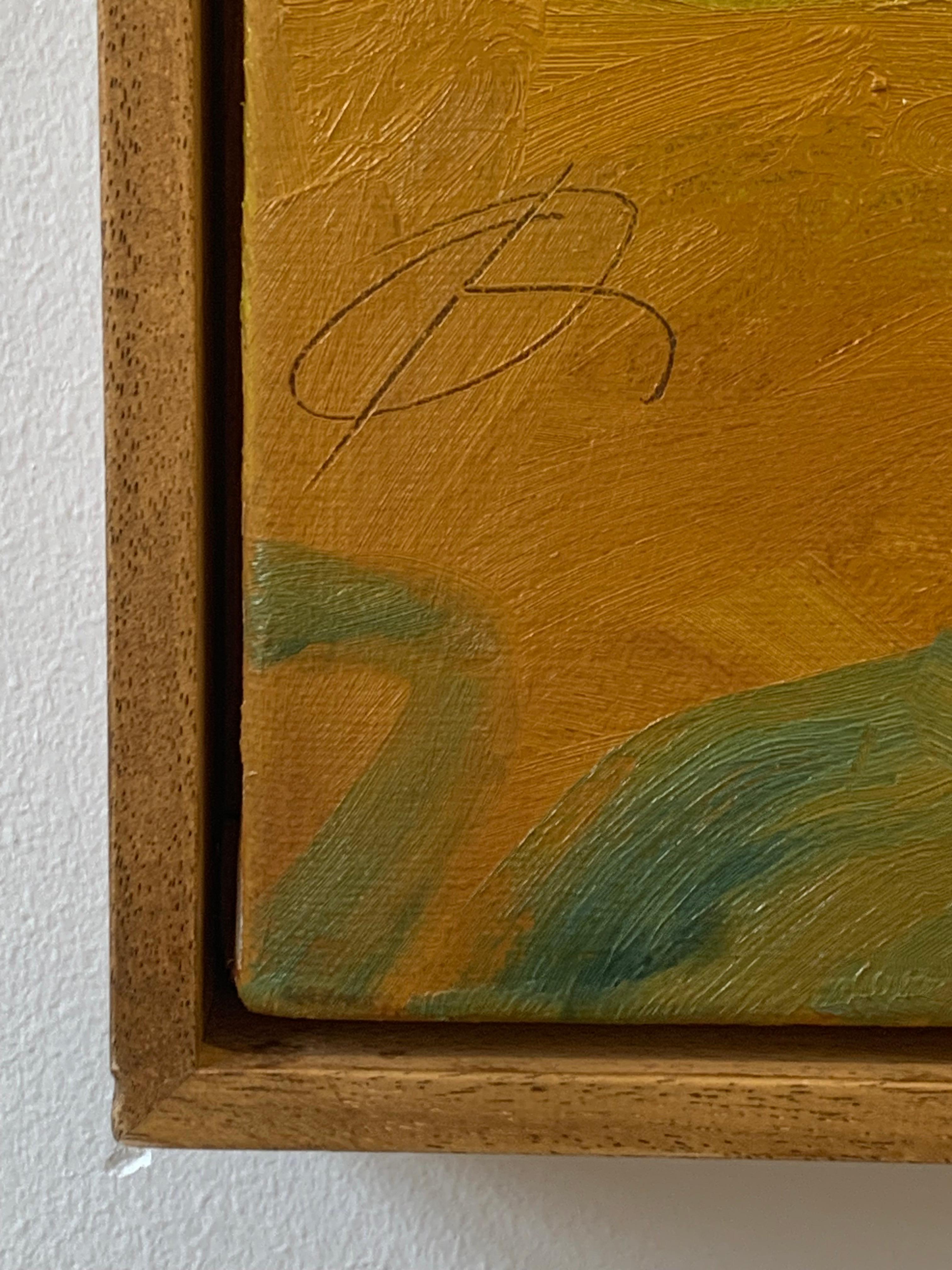 Contemporary Landscape Painting of a House and Trees: The Retreat, 2024 im Angebot 9