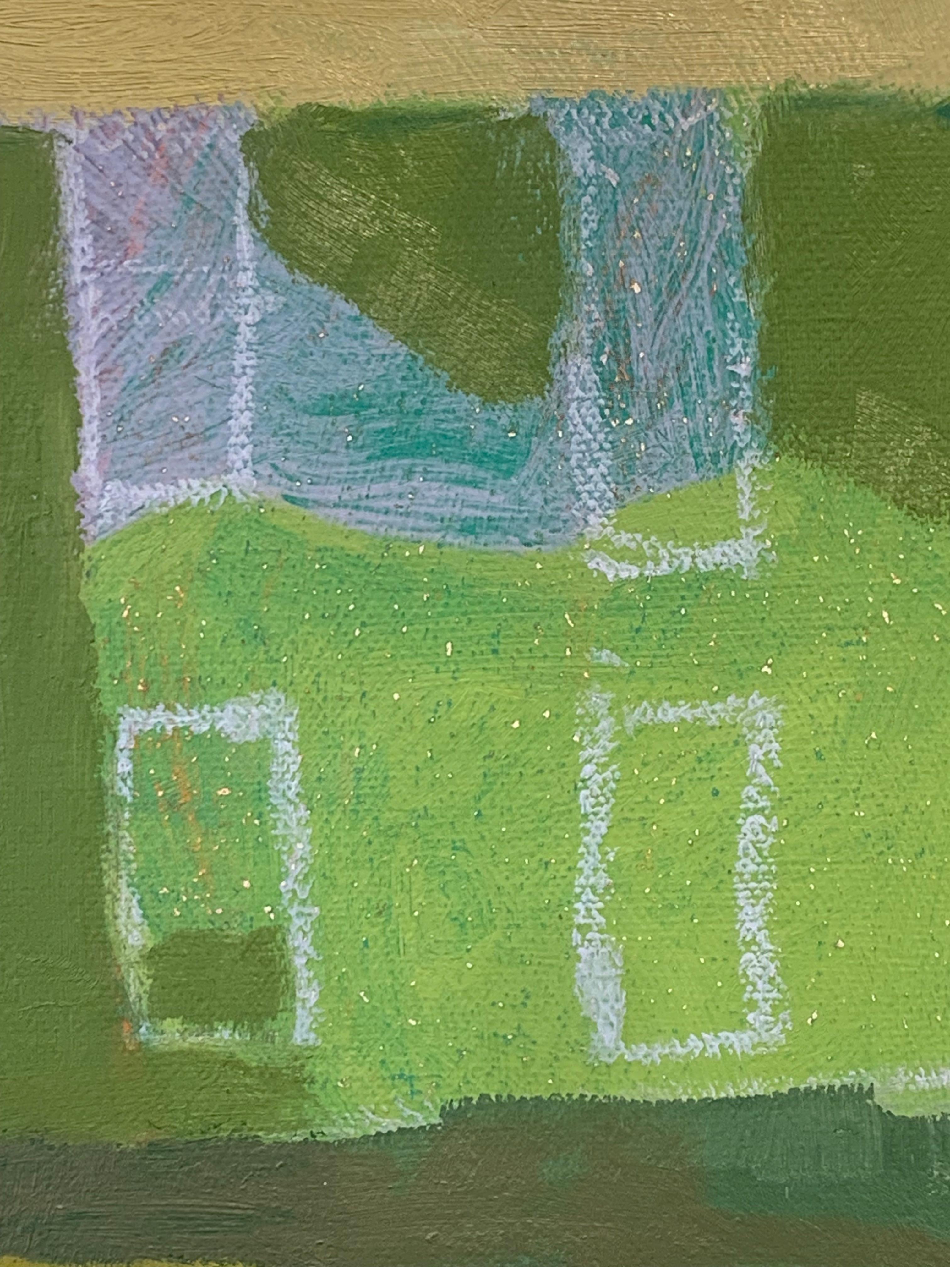 Contemporary Landscape Painting of a House and Trees: The Retreat, 2024 im Angebot 10