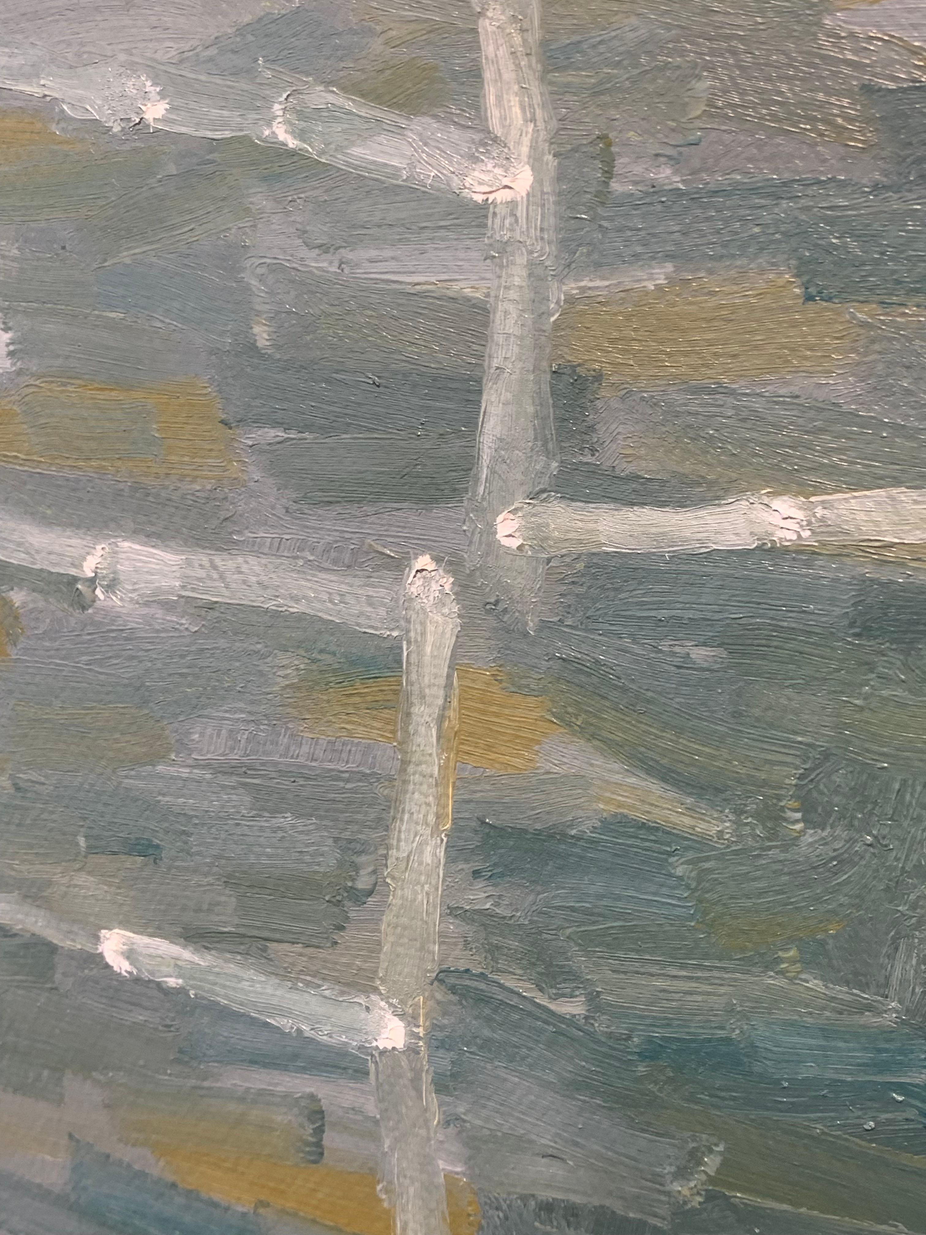 Contemporary Landscape Painting of a House and Trees: The Retreat, 2024 im Angebot 12