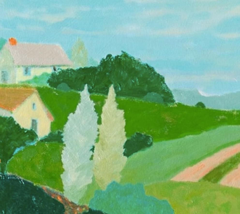 Richard Ballinger, geboren 1957
Grünes Tal, 2025
Öl auf Leinwand
120 x 150 cm
47 1/4 x 59 in
verso signiert, datiert und betitelt

Richard Ballinger ist ein britischer Landschafts- und Stilllebenmaler.

 
