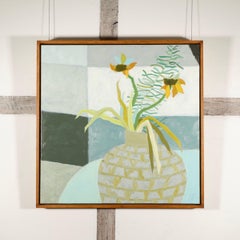 Green Vase II, Oil on Canvas Painting by Richard Ballinger, 2023