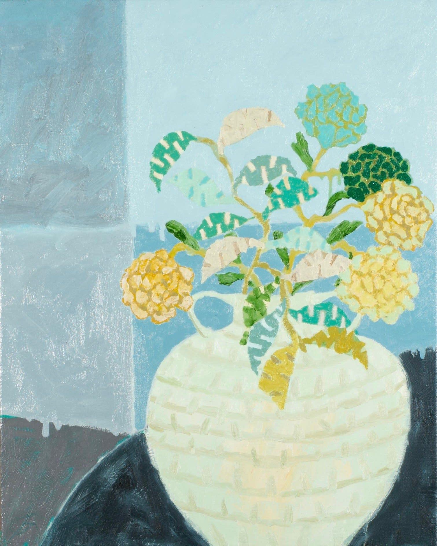 Still life, Blue, Yellow, Grey - Oil Painting by Richard Ballinger B. 1957, 2023

Additional information:
Medium: Oil on canvas
Dimensions: 50 x 40 cm
19 3/4 x 15 3/4 in
Signed, titled and dated verso

Richard Ballinger is a British landscape and